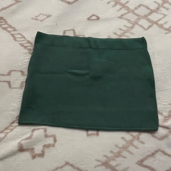 Green Mini Skirt - Picture 2 of 6